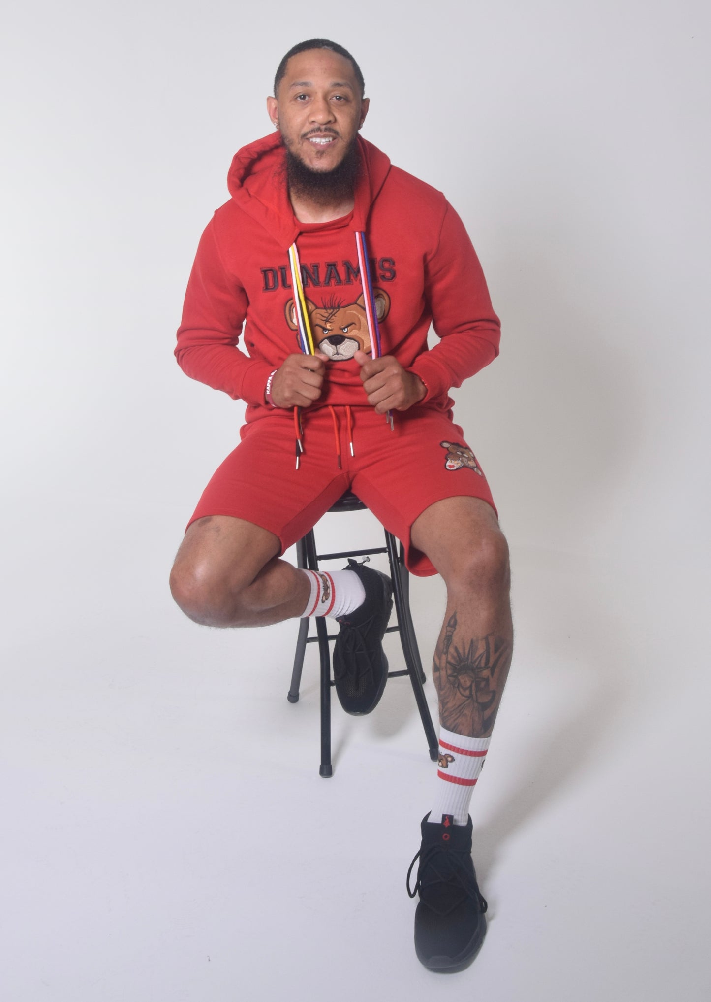 Multicolor String Hoodie